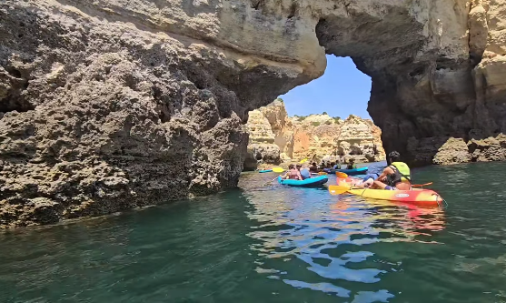 The Algar de Benagil and its skylight, Algarve