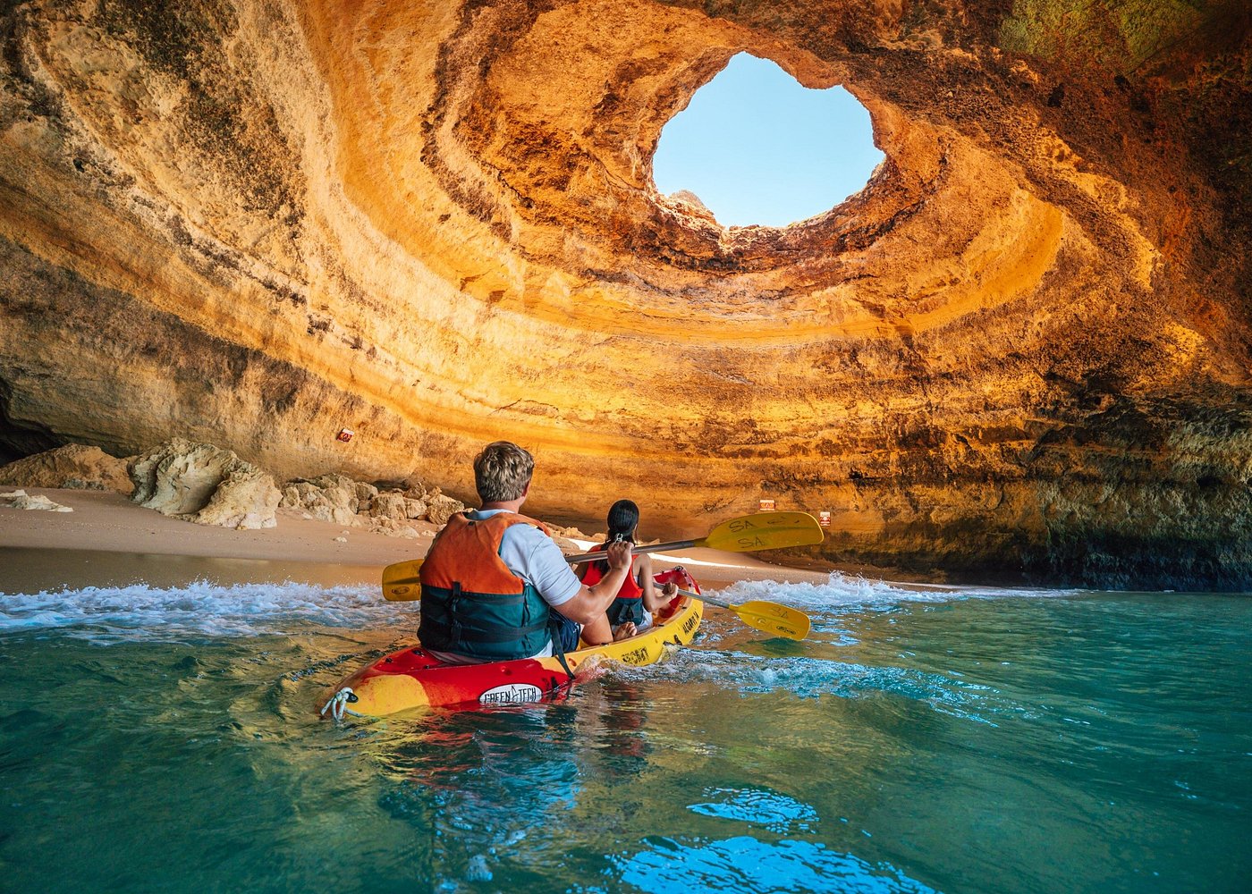 Kayak Benagil Cave with 1st kayak tour company